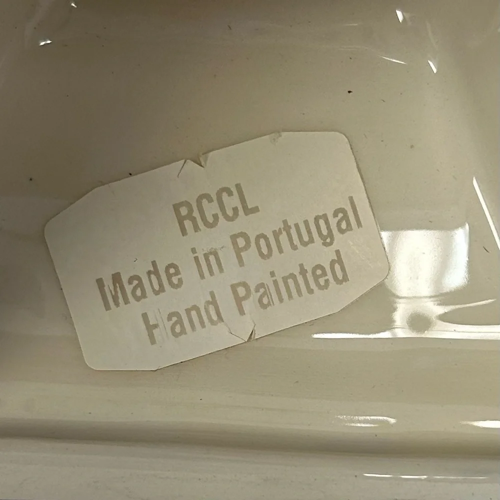 Vintage RCCL Portugal Tapered Hand Painted Candle Holders